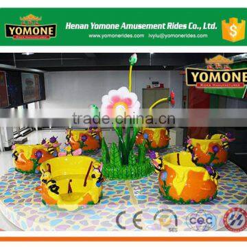 Amusement Indoor Park Games Rotating Lotus Flower Tea Cup Rides for Sale