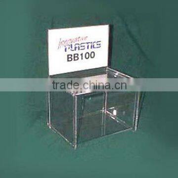 Acrylic suggestion box / Acrylic luckydraw box / acrylic donation box