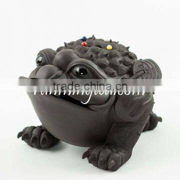 Chinese Golden Toad-Tea Tray Display Ornament/Mascot(large, Aggressive)