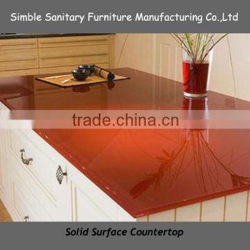 modular homes artificial marble dining table,solid surface restaurant table top