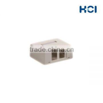 2 Ports Multimedia Mount Box With Label for RCA and F Connector photo-2