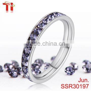 wedding ring philippines, ring set, wedding ring sets for June birthstones rings with stainless steel