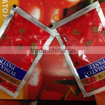 70G High Quality Manufactory Hot Sell Ningbo China 28-30% Sachet Tomato Paste