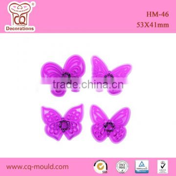 Butterfly shape cake PC plunger cutter