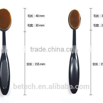 10Pc/Set Pro Toothbrush Shaped Foundation Eyebrow Eyeliner Lip Facial Makeup Oval Brushes photo-4