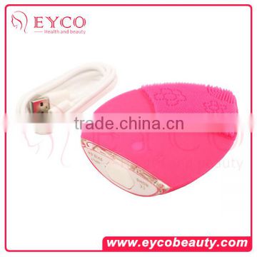 EYCO BEAUTY vibration silicone beauty facial brush face cleansing brush/New Electric Sonic Silicone Facial Cleansing Brush