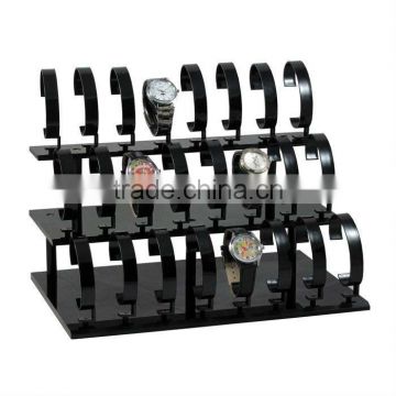 Multiple black acrylic watch stand