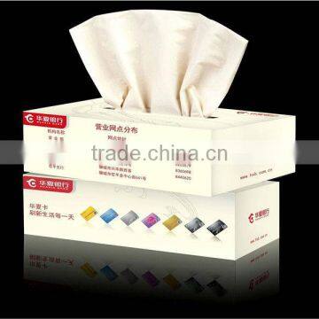 Non-wood fiber eco-friendly facial tissue in box