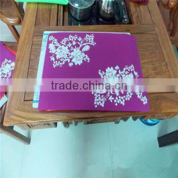 customized cheap table mat clear silicone placemat