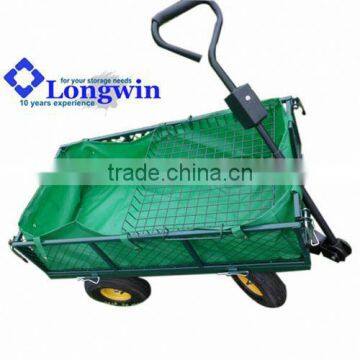 Wagon trolley heavy duty galvanized garden cart