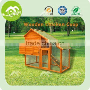 Quality large wooden garden chicken house with run