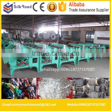 Multi-rollers Cotton waste yarn opening machine/Textile wastes tearing machine