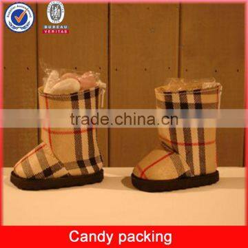 cute shoes shape irregular christmas homemade chocolates packing