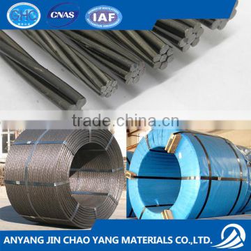 Grade 250 /Grade 270 1*7 prestressed concrete steel strand for construction