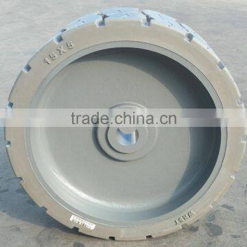 Genie Parts 15*5 Non Marking Tire Rubber Tire With Rim 2 Year Warranty for Typical Model GENIE GS1930 photo-2
