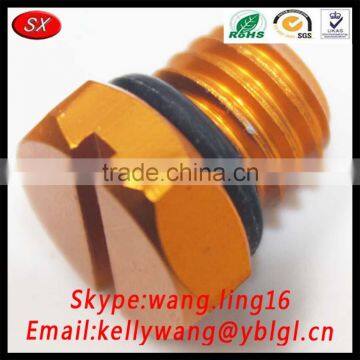 Dongguan Factory OEM Hot Sale New CNC Turning Billet Air Bleeder Screws For GM 2001-2016 Diesel Gold Fuel Filter photo-2