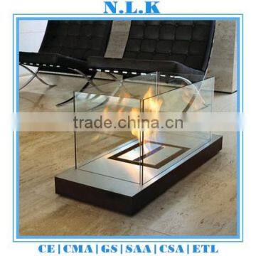 high quality freestanding indoor bio Ethanol fireplace insert CE certificate indoor bio ethanol table fireplace