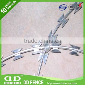 flat razor barbed wrie / diamond razor barbed wire / razor barbed wire fence