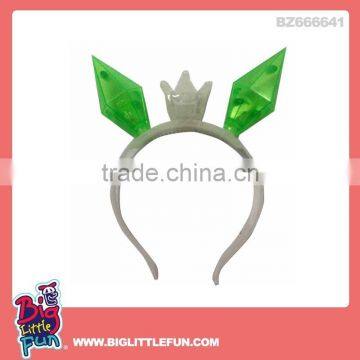 Glow in the dark plastic head band