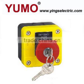 LAY5-J188H29 1red mushroom head pushbutton 40mm latching key release pushbutton with control box