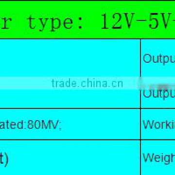 12V turn 5V 24V car power converter switch 5V buck module DC-DCLED car screen with 3 P10