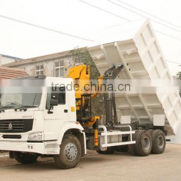 HOWO Sinotruk Mounted crane loading 30T Sinotruk Cargo truck