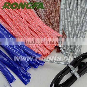 Many Colors Printed Plastic Twist Ties photo-5