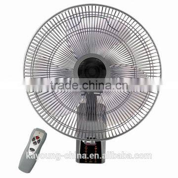 16 inch electric wall fan / air cooling fan / wall mounted fan with remote control