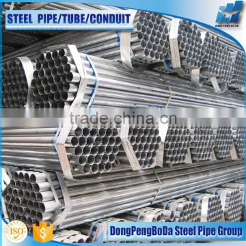 British Standard 1387 mill price hot dip erw galvanized steel pipe