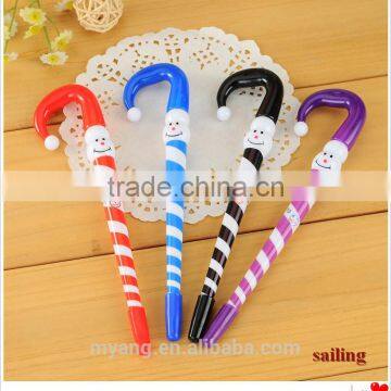 Promotional Cartoon Snowman Christmas Advertising Ball Pen ,Advertising plastic Ball Pen