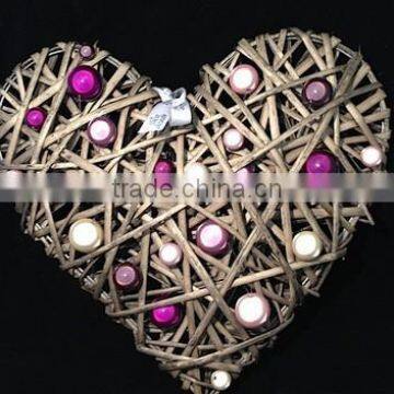 Christmas Woven wicker hearts for sale