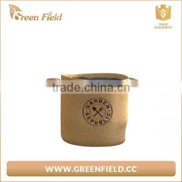 Jute Fabric Plant Pot Grow Bag,eco-friendly Jute Gardening Grow Bags With Small Handles photo-5