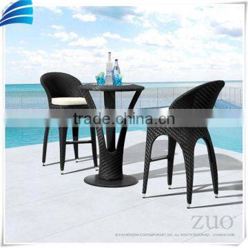 Modern Outdoor Rattan Patio Bar Chair photo-2