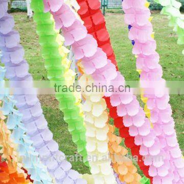 Colorful party event decorative paper garland