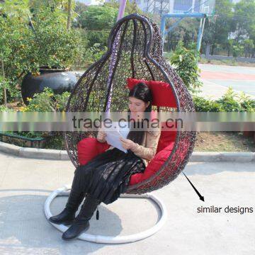 Outdoor Swing Wicker Hanging Chair Furniture photo-5