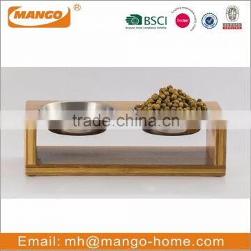Double Stainless Steel cat food bowl