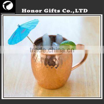 High Quality Manufacturer Hammered 100% Pure Copper Mug photo-6