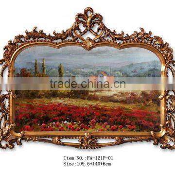FA-121G-01 Decorative Ornate Hand-made Frame Oil Painting photo-3