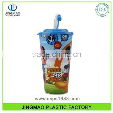 Hotsale Personalized Plastic Cup With Straw