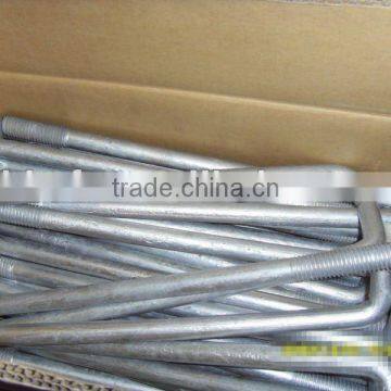 1/2x10 galvanized L shape bolt on hot sale cina supplier on sae