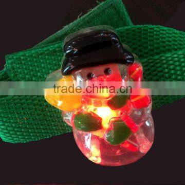 Christmas Parties Party Supply Led Light Snowman Elastic Braid Bracelet photo-3