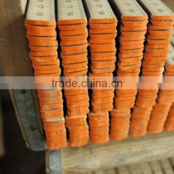 2 Meters Englisth Wood Ruler Red End photo-4