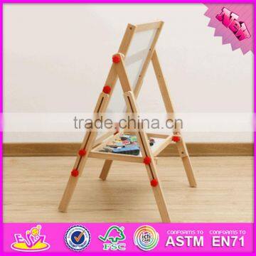 2017 New Design Adjustable Children Wooden Double Sided Drawing Board W12B107 photo-2