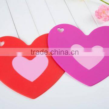 Good Quality Heart Shape Silicone Kitchen Mat/pad photo-2
