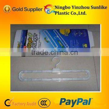 Plastic Flexible Magic Hanger/multi-fonction Plastic Clothes Rack/coat Hanger