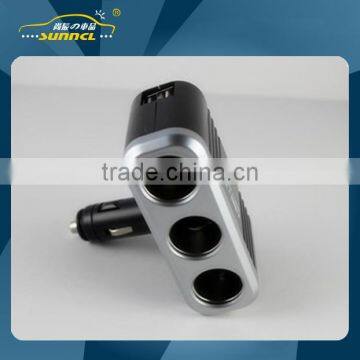 CE Approval Car Cigarette Lighter Adapter with 3 Socket for iPhone , Tablet , Samsung