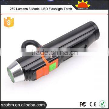 China Supplier XPG-R5 LED 250 Lumens 3 Mode Side Switch Flashlight Emergency Light photo-2