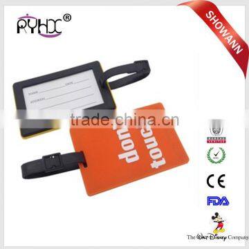 Promotional Wholesale Durable Airplane PVC Luggage Travel Tag