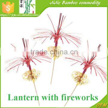 Christmas decoration cake stand for birthday cake lantern with firework picks Cocktail decoration