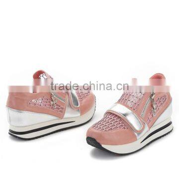 Brand Casual Women Height Increasing Shoes Sample, Leather Increase Height Hidden Insole Shoes, Height Increasing Sports Shoes photo-4